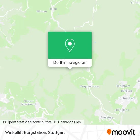 Winkellift Bergstation Karte
