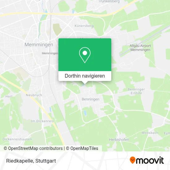 Riedkapelle Karte