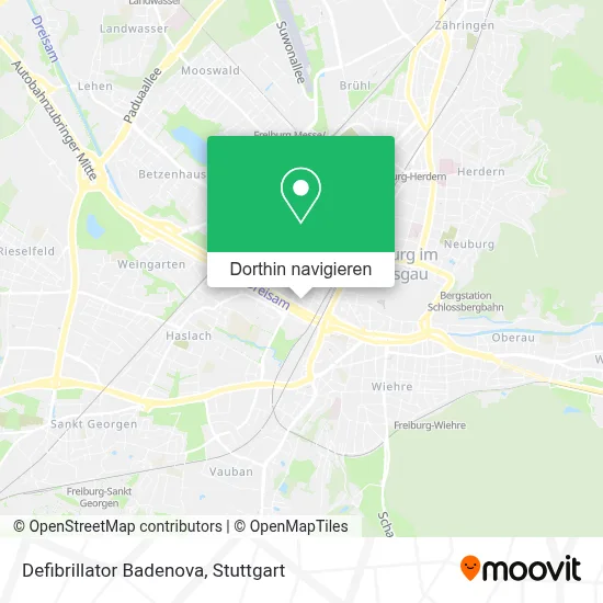 Defibrillator Badenova Karte