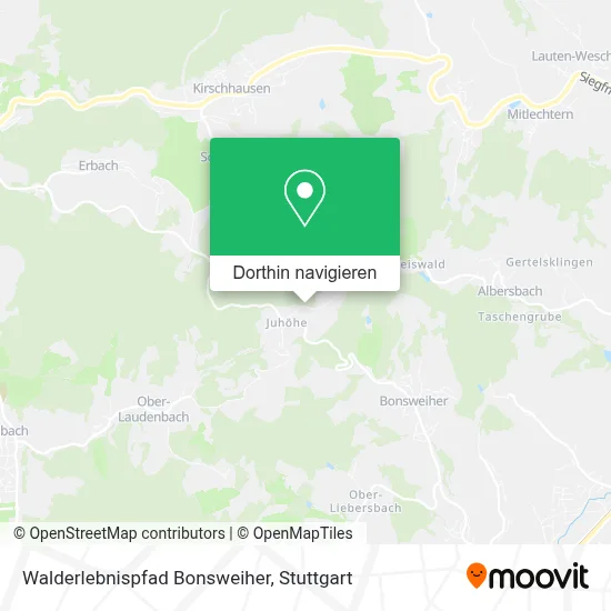 Walderlebnispfad Bonsweiher Karte