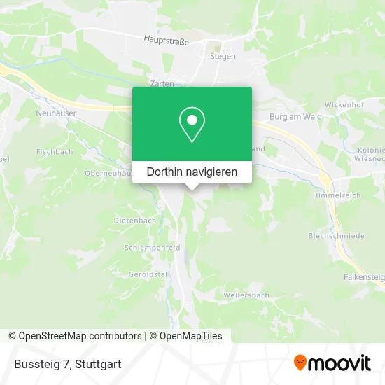 Bussteig 7 Karte