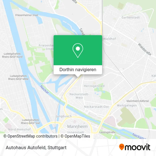 Autohaus Autofeld Karte