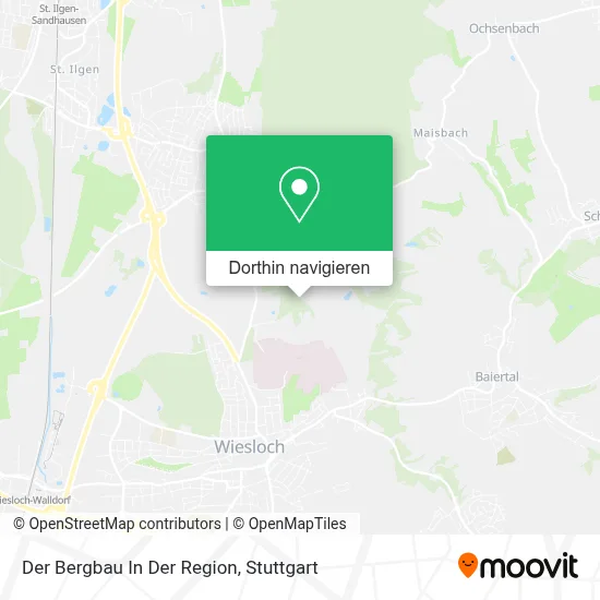 Der Bergbau In Der Region Karte