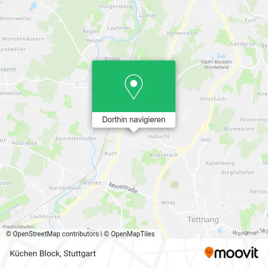 Küchen Block Karte