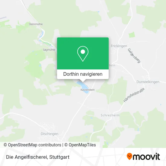 Die Angelfischerei Karte