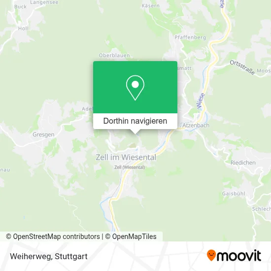 Weiherweg Karte
