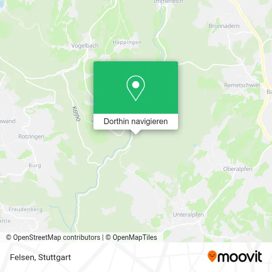 Felsen Karte