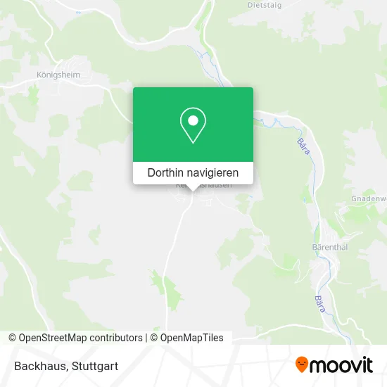 Backhaus Karte