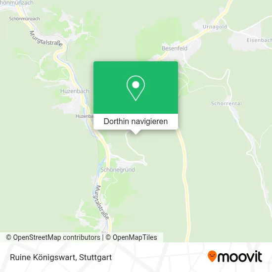 Ruine Königswart Karte