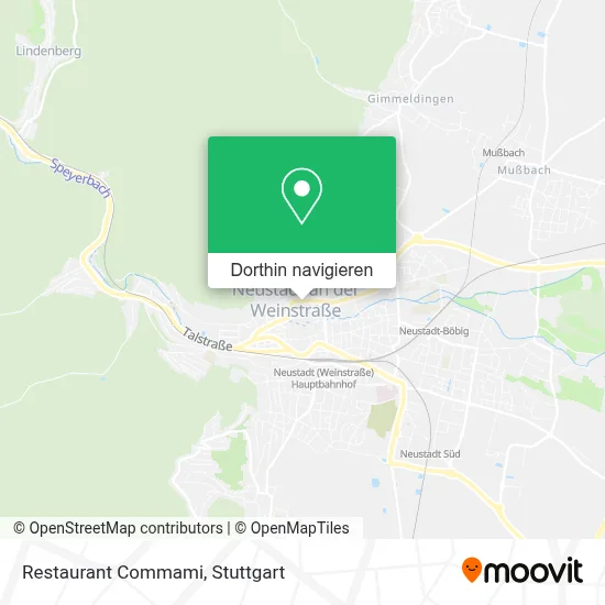 Restaurant Commami Karte