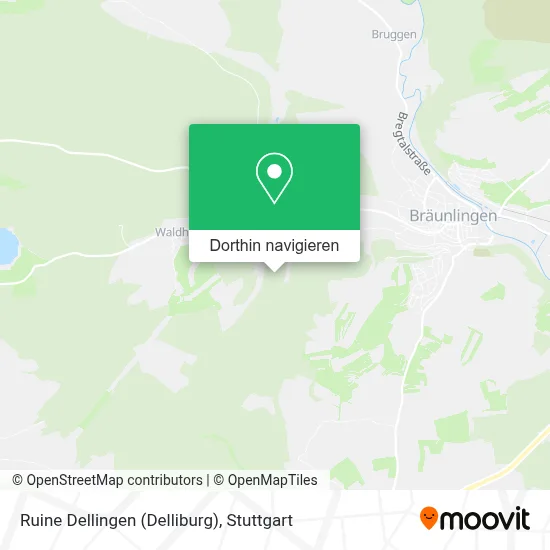 Ruine Dellingen (Delliburg) Karte