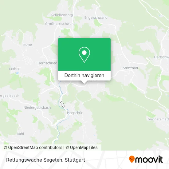 Rettungswache Segeten Karte
