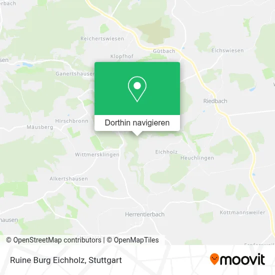 Ruine Burg Eichholz Karte