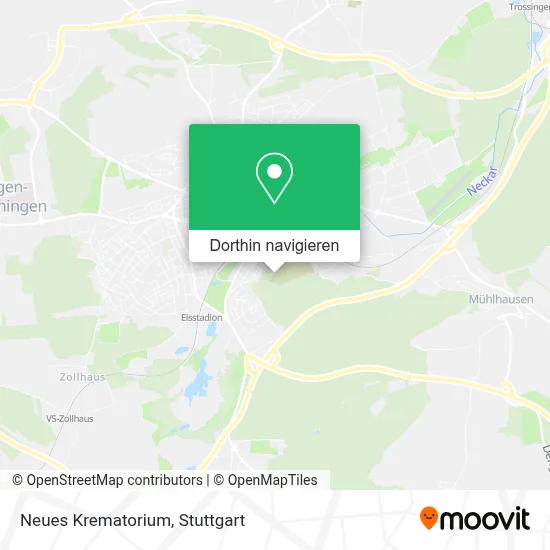 Neues Krematorium Karte