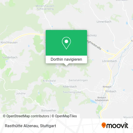 Rasthütte Alzenau Karte