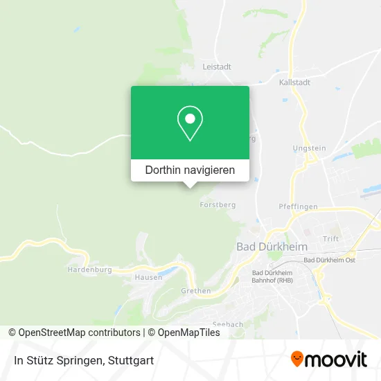 In Stütz Springen Karte