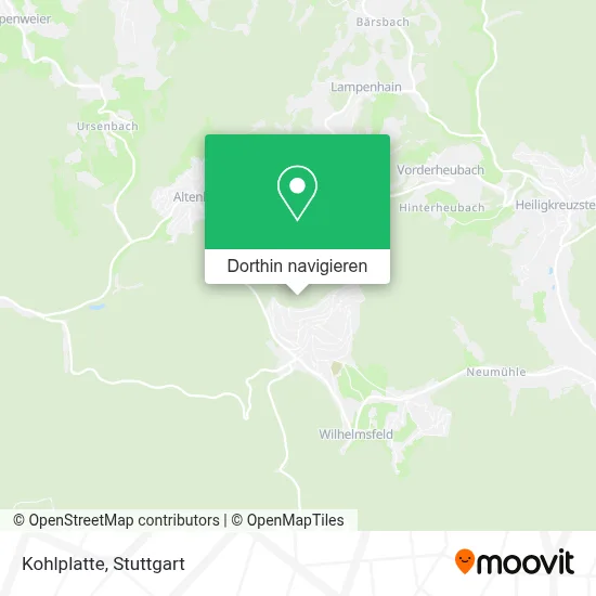 Kohlplatte Karte
