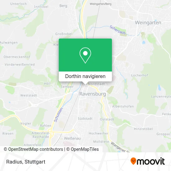 Radius Karte