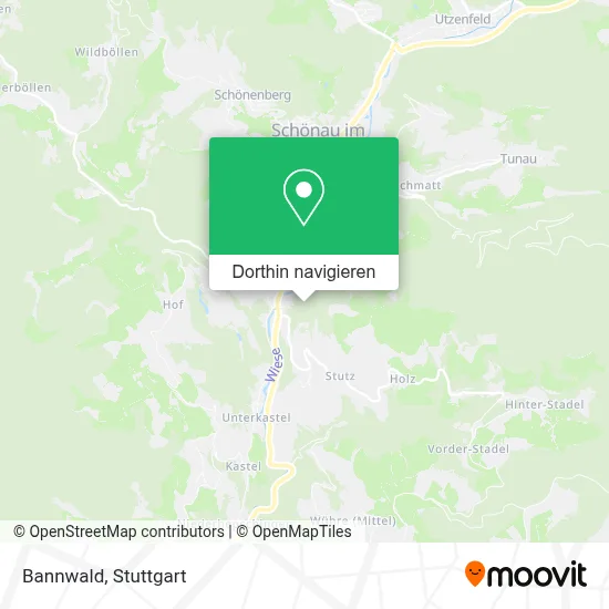Bannwald Karte