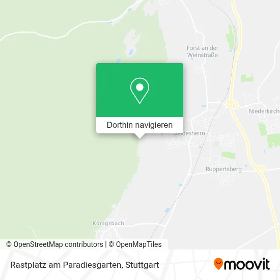 Rastplatz am Paradiesgarten Karte
