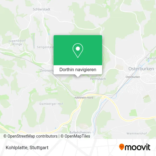 Kohlplatte Karte