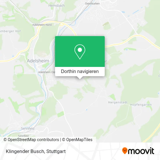 Klingender Busch Karte