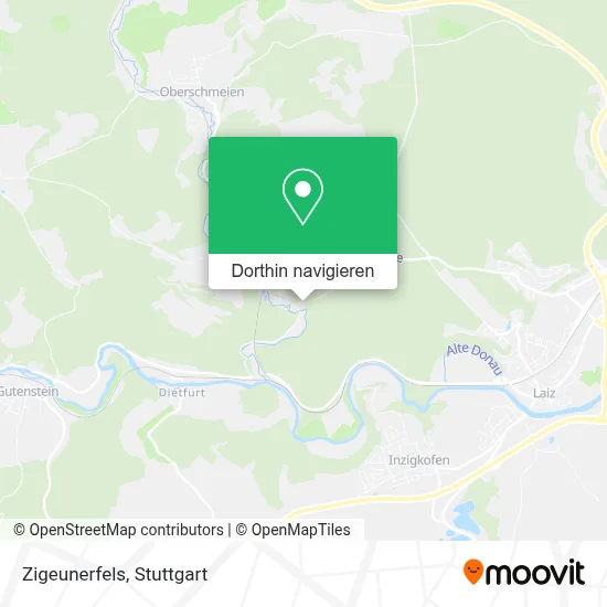 Zigeunerfels Karte