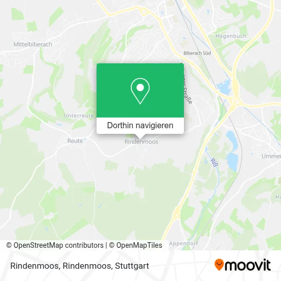 Rindenmoos, Rindenmoos Karte