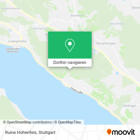 Ruine Hohenfels Karte