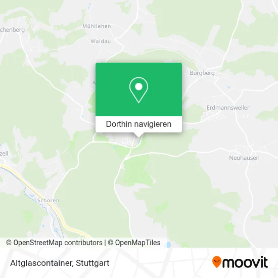 Altglascontainer Karte