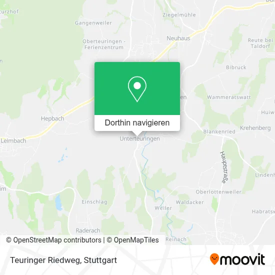 Teuringer Riedweg Karte