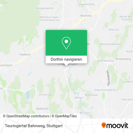 Teuringertal Bahnweg Karte