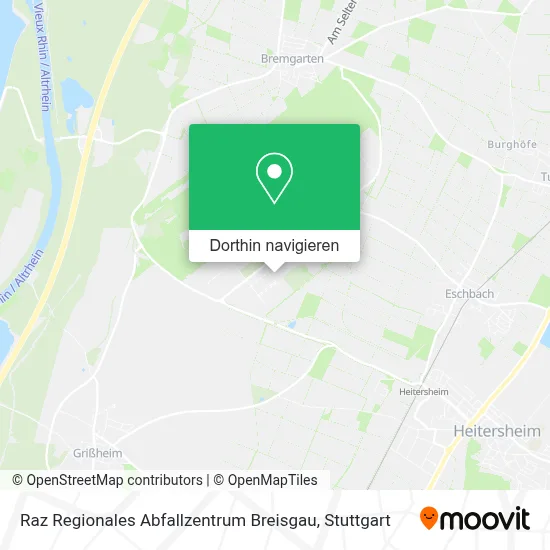Raz Regionales Abfallzentrum Breisgau Karte