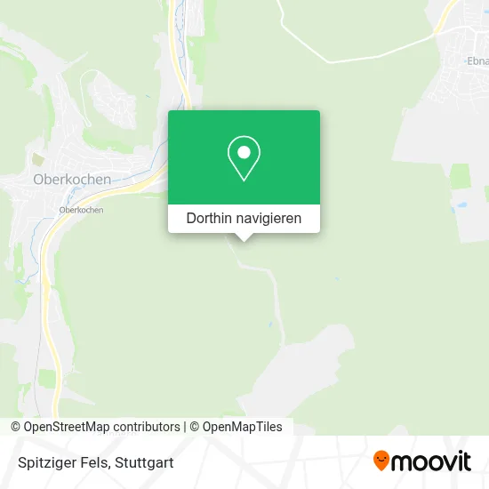 Spitziger Fels Karte