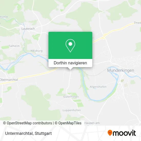 Untermarchtal Karte