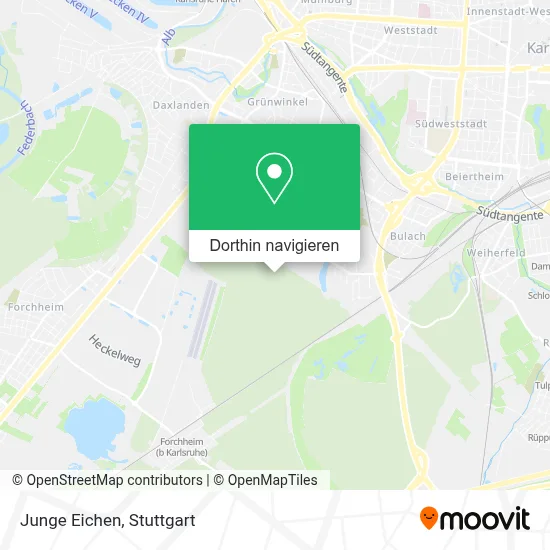 Junge Eichen Karte