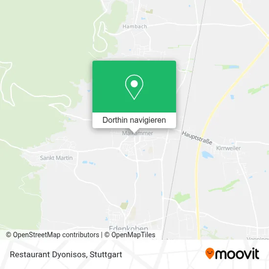 Restaurant Dyonisos Karte