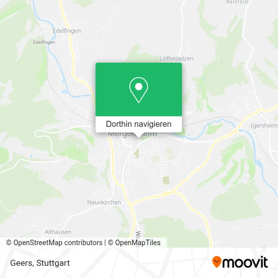 Geers Karte