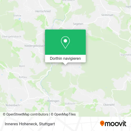 Inneres Hoheneck Karte