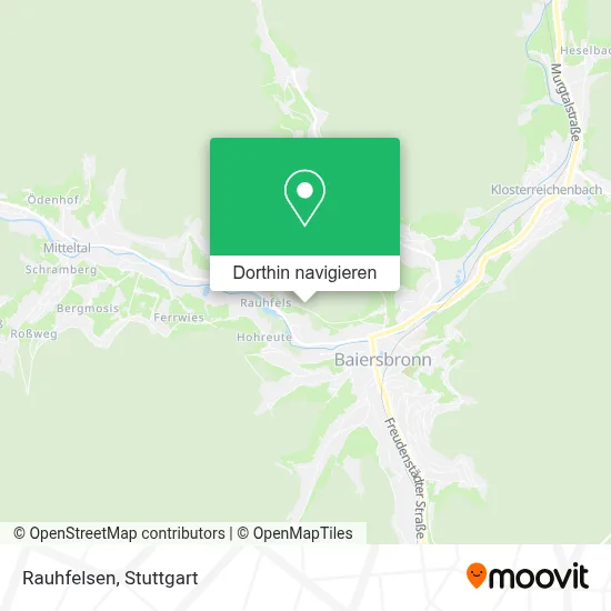 Rauhfelsen Karte