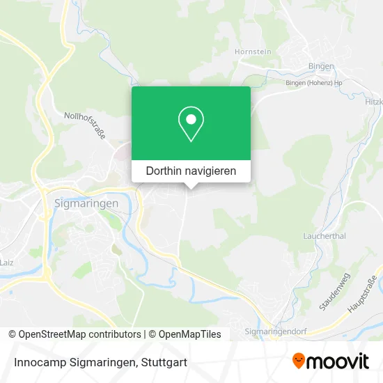Innocamp Sigmaringen Karte