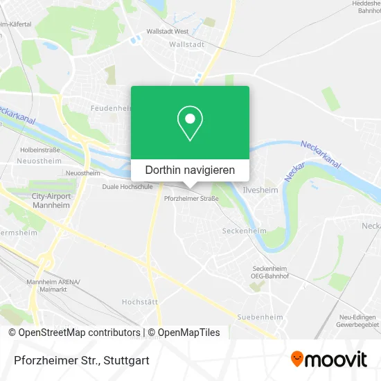 Pforzheimer Str. Karte