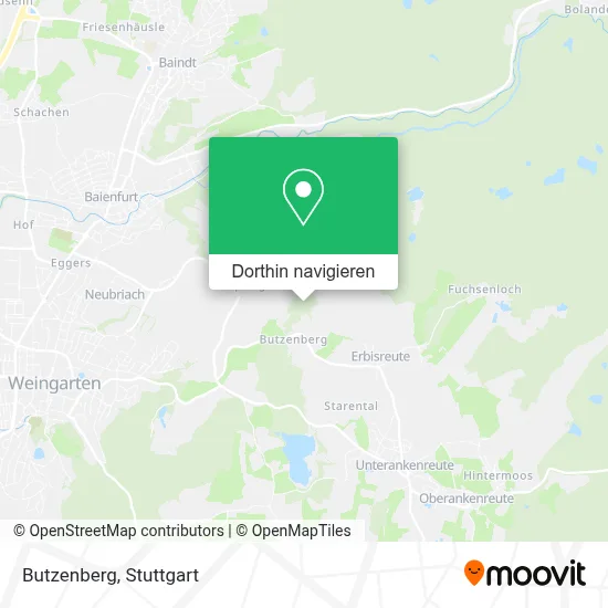 Butzenberg Karte