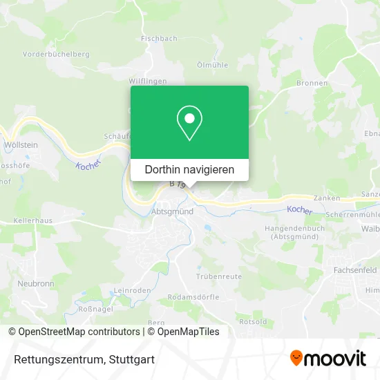 Rettungszentrum Karte