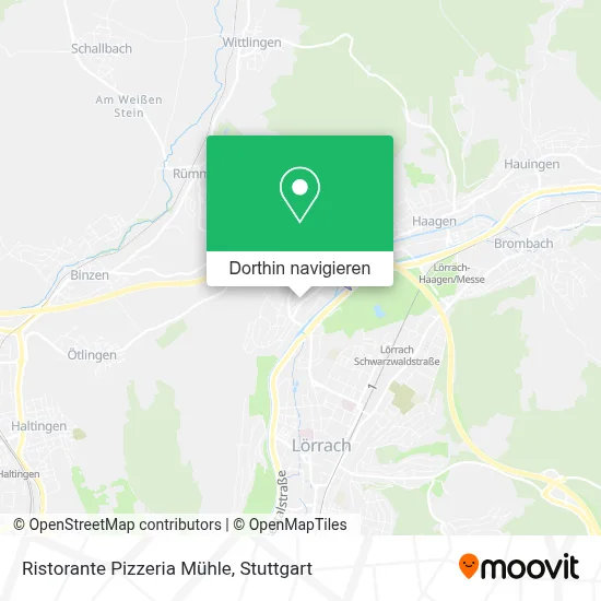 Ristorante Pizzeria Mühle Karte