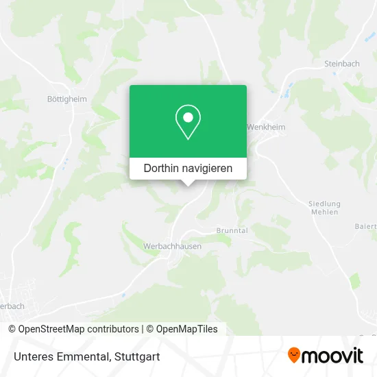 Unteres Emmental Karte