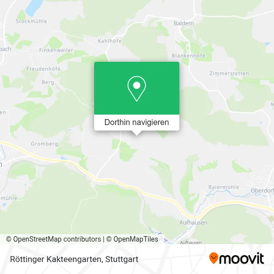 Röttinger Kakteengarten Karte
