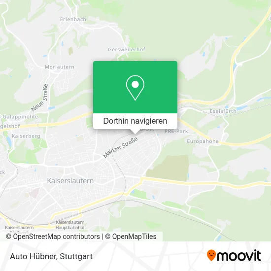 Auto Hübner Karte