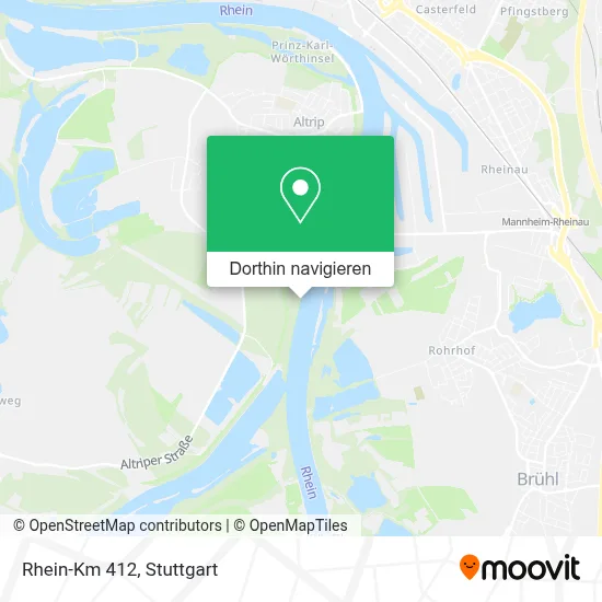 Rhein-Km 412 Karte