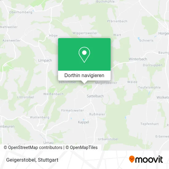 Geigerstobel Karte